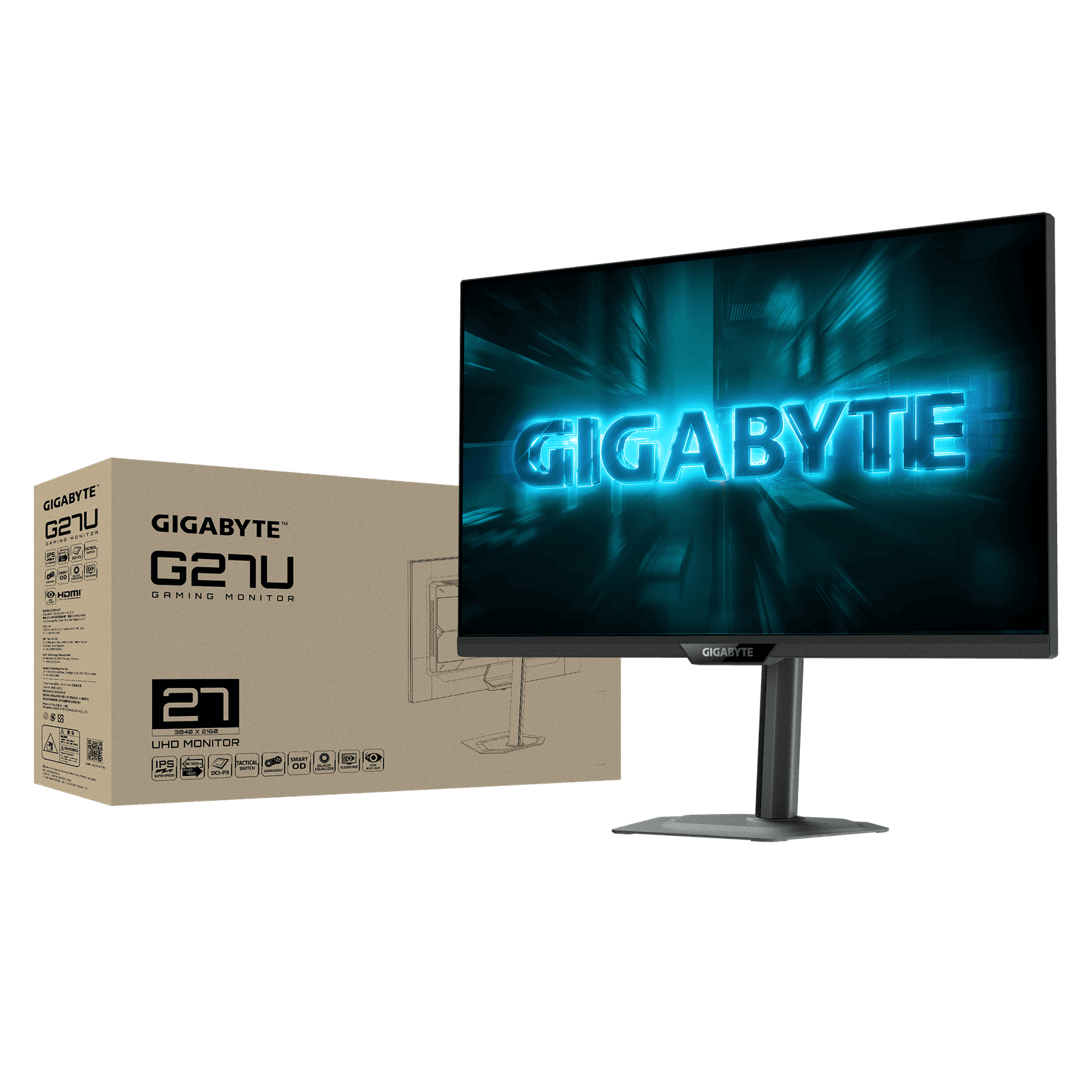 GIGABYTE G27U Gaming Monitor Dual Mode 4K 160HZ FHD 320HZ