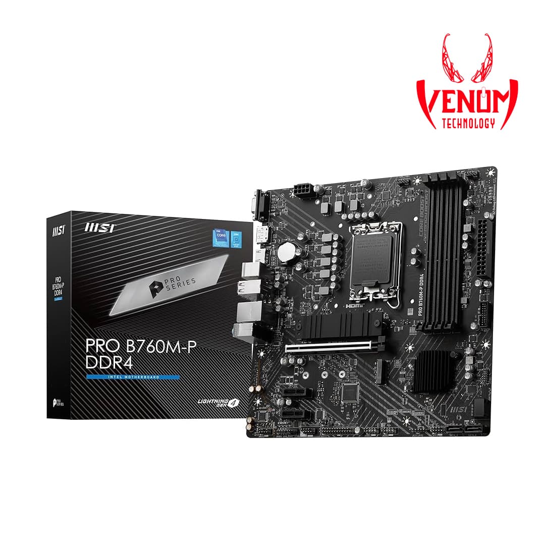 MSI PRO B760M-P DDR4 ProSeries Motherboard Supports 12th 13th 14th Gen Intel Processors LGA 1700