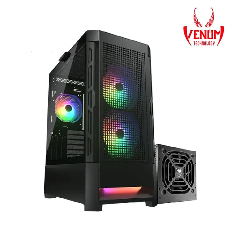 Cougar Airface RGB +STC600 Mid Tower Case