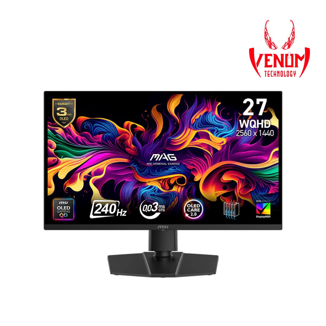 MSI MAG 273QP QD-OLED X24 27″ WQHD Gaming Monitor – 240Hz, 0.03ms, HDR True Black 400, Adaptive-Sync