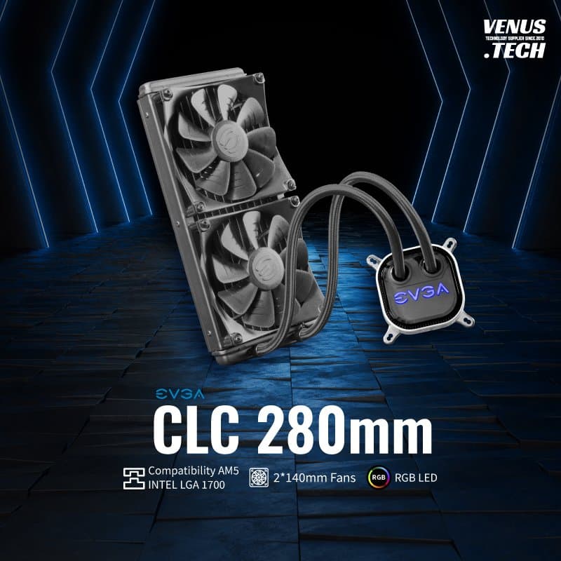EVGA CL 280M RGB Pump Liquid Cooling