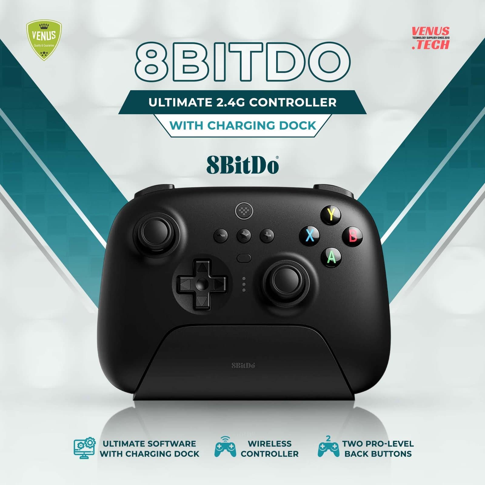 8BitDo Ultimate 2.4G Controller with Charging Dock (Hall edition)