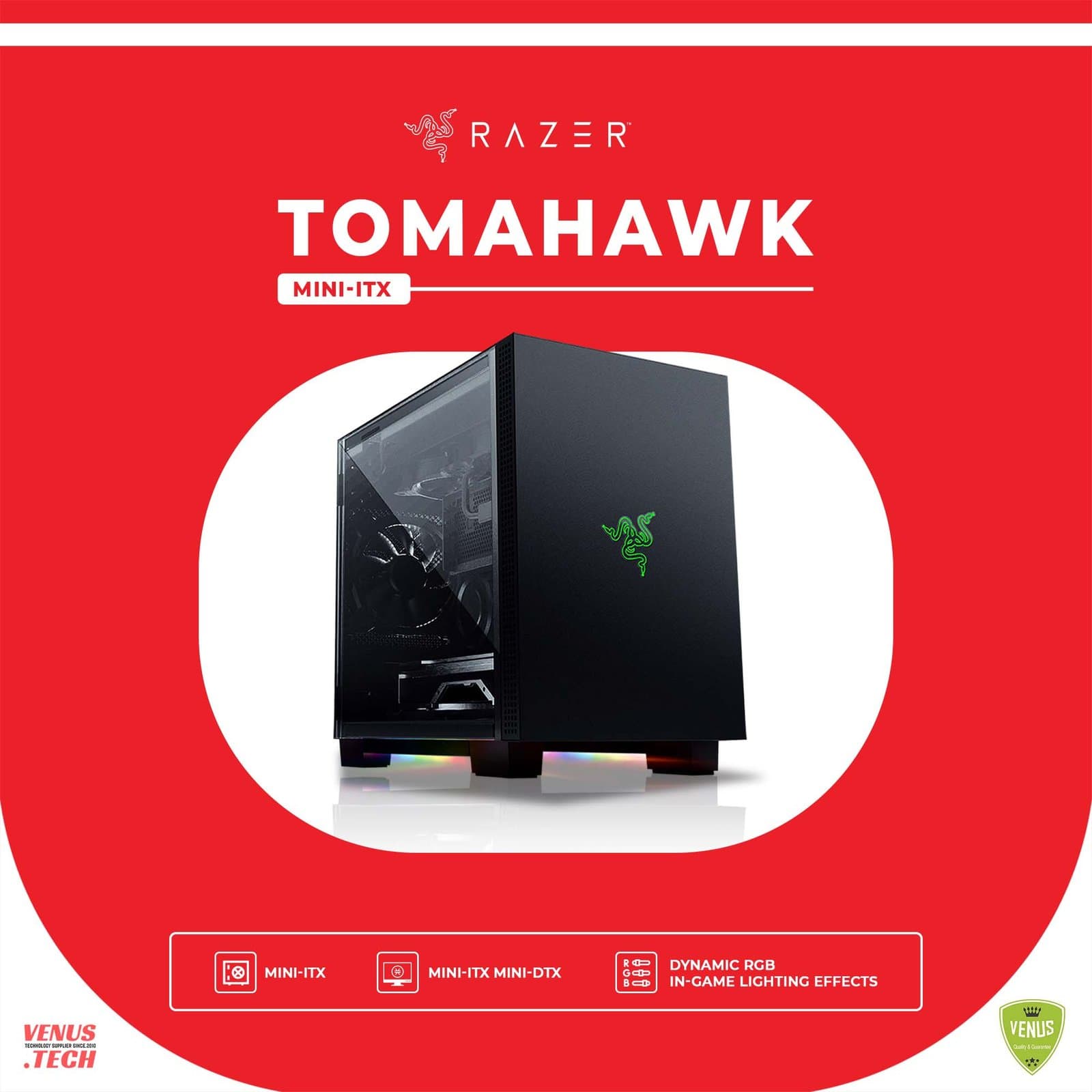 Razer Tomahawk Mini-ITX (Mini-ITX Gaming Chassis with Razer Chroma RGB)