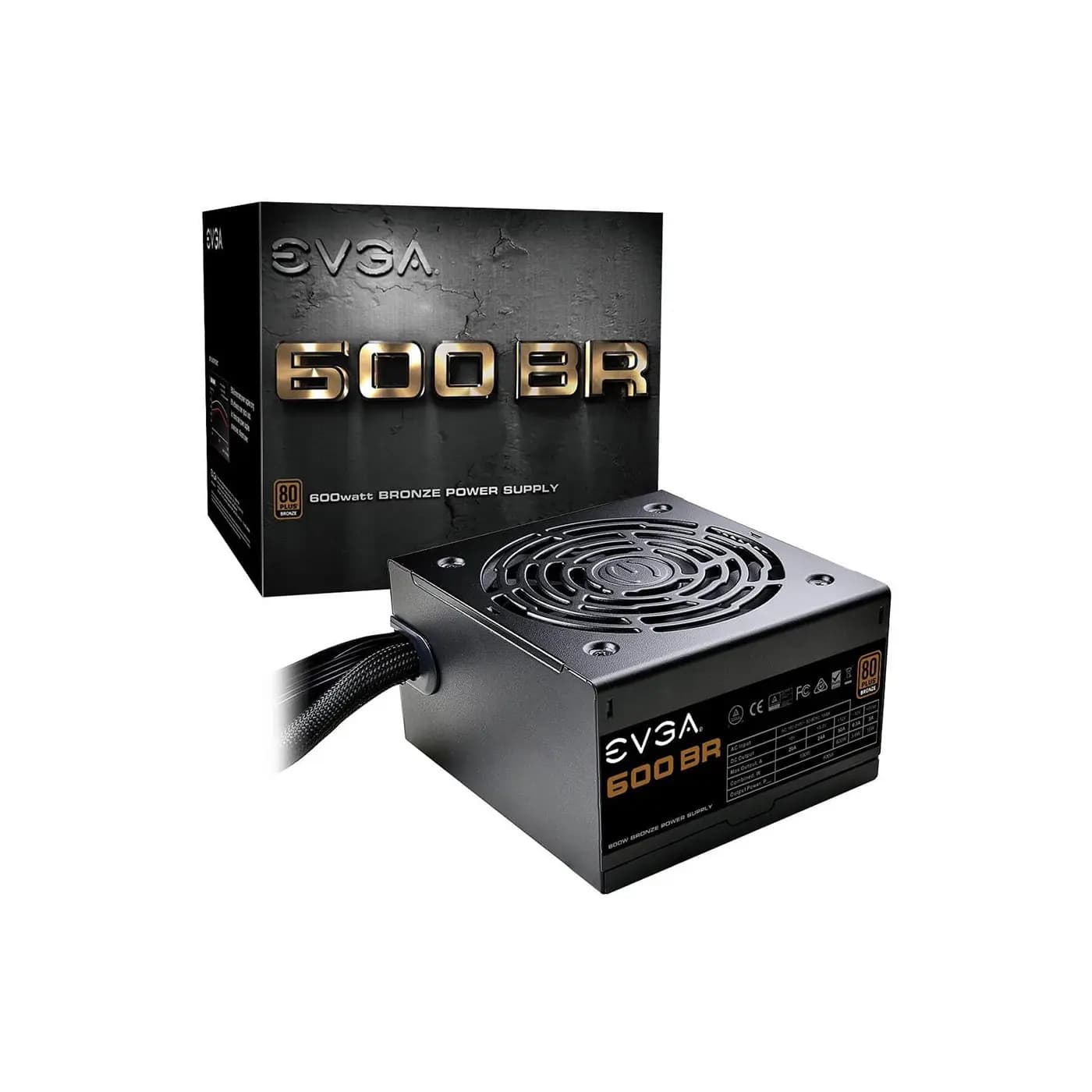 مزود طاقة EVGA 600 BR, 80+ Bronze 600W SFX (جديد)
