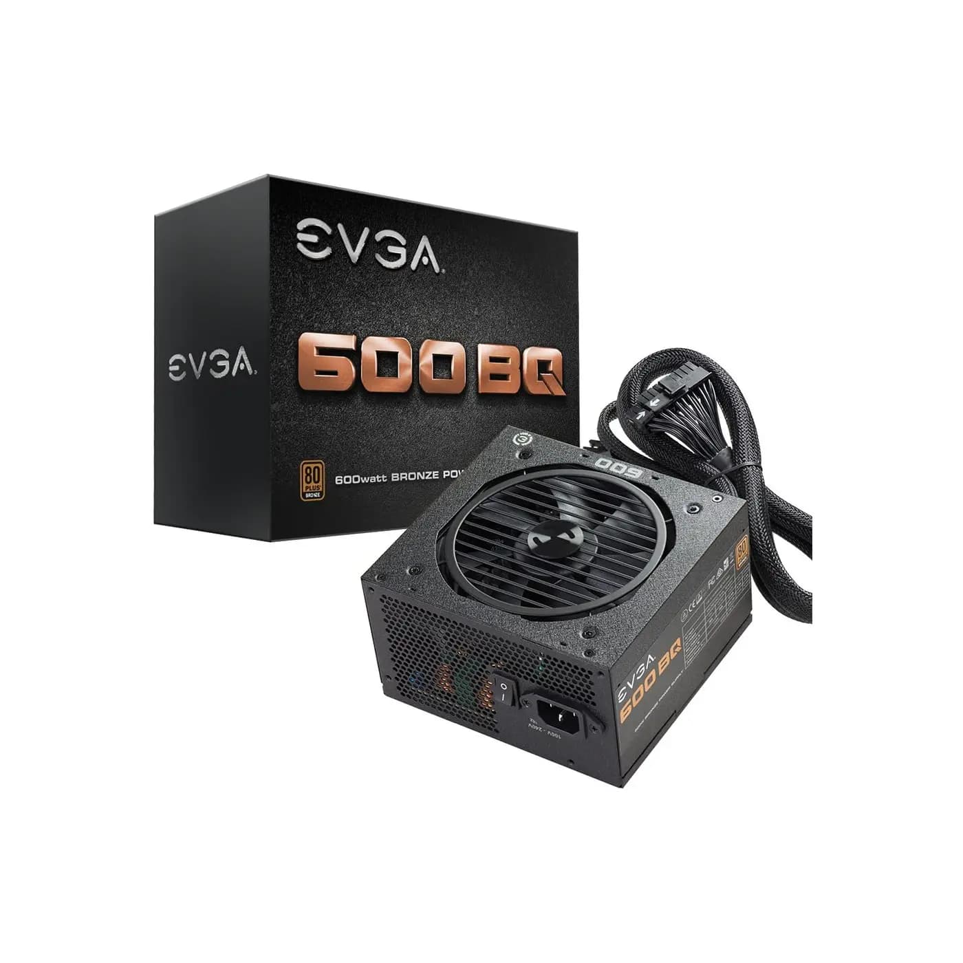 مزود طاقة EVGA 600 BQ, 80+ Bronze 600W, شبه وحدات SFX (جديد)