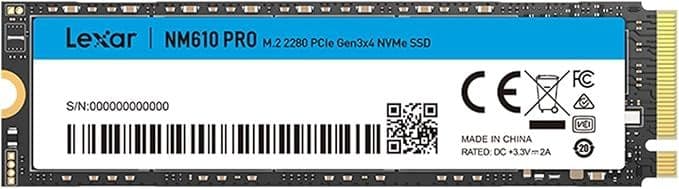  وحدة تخزين  Lexar NM610 PRO السعة  500GBSSD داخلية عالية السرعة M.2 NVMe