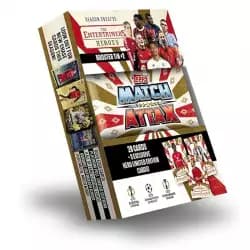 Topps Match Attax 24/25 - علبة Booster - أبطال - تحتوي على 28 بطاقة Match Attax بالإضافة إلى 3 بطاقات LE حصرية 'Heroes' - هاري كين، كوبي ماينو وفيديريكو كييزا!