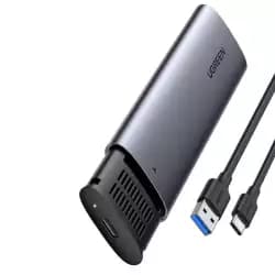 علبة هارد ديسك يوجرين USB-C إلى M.2 NGFF 5G مع كابل A إلى C (10903) - (مفتوح العلبة)