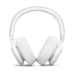 سماعة JBL LIVE 770NC لاسلكية فوق الأذن بخاصية إلغاء الضوضاء التكيفي - أبيض