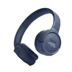 سماعة رأس لاسلكية JBL Tune 520BT توضع فوق الأذن، صوت Pure Bass، بطارية 57 ساعة مع شحن سريع، مكالمات بدون استخدام اليدين، اتصال متعدد النقاط، خفيفة وقابلة للطي - ازرق