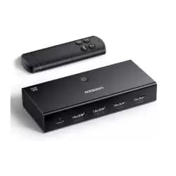سويتش يوجرين HDMI بدقة 4K 60Hz بـ 3 مداخل ومخرج واحد، سبلتر 3 منافذ HDMI 2.0 يدعم HDR/CEC/3D/HDCP 1.4 بدقة 4K x 2K@60Hz/ Full HD 1080P متوافق مع PS5 PS4 واكس بوكس و Fire Stick و Roku و Apple TV وكمبيوتر