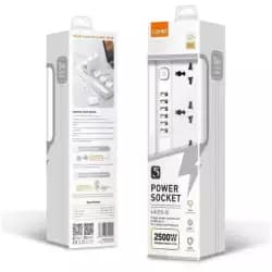 LDNIO SC5614 مشترك كهرباء عالمي بـ 5 مخارج AC