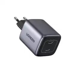 شاحن UGREEN 45W USB-C بتقنية Nexode GaN بمنفذين يدعم الشحن فائق السرعة 2.0 لسامسونج ومتوافق مع ايفون 15 برو ماكس، جالكسي S23 الترا، ماك بوك، تابلت A8، بيكسل، هوم بود موديل CD294 (90573)
