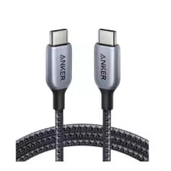 Anker 765 USB C to USB C Cable (140W 6ft Nylon), USB 2.0 Fast Charging USB C Cable for iPhone 15/15Pro/15Plus/ 15ProMax, MacBook Pro 2021, iPad Pro