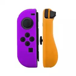 جراب حماية نينتندو سويتش Joy-Con لجهاز نينتندو سويتش (OLED Model) - برتقالي وبنفسجي