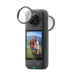 كاميرا اكشن insta360 X4-8K مقاومة للماء 360 درجة، فيديو 4K بزاوية واسعة، تأثير عصا السيلفي المخفية، واقيات عدسة قابلة للإزالة، بطارية 135 دقيقة، تعديل بالذكاء الاصطناعي، تثبيت، للرياضة والسفر