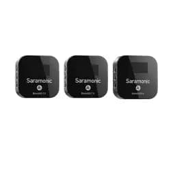 ميكروفون لاسلكي Saramonic Blink900 B2 ثنائي القناة فائق الصغر للكاميرات والموبايلات للبث المباشر