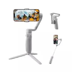 مثبت جيمبال ZHIYUN Smooth Q4 ثلاثي المحاور للايفون 14/13/12/11 برو ماكس واندرويد، مع خاصية التتبع الذكي، لصناع المحتوى