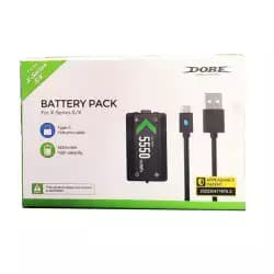 بطارية ذراع تحكم DOBE سعة 5550mAh قابلة للشحن مع كابل USB C لجهاز Xbox One و Xbox Series