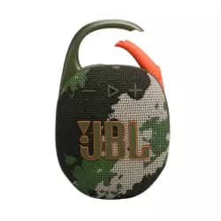 سماعة بلوتوث JBL Clip 5 محمولة، مقاومة للماء والأتربة، مشبك مدمج، حتى 12 ساعة تشغيل، مصنوعة من مواد معاد تدويرها (سكواد)