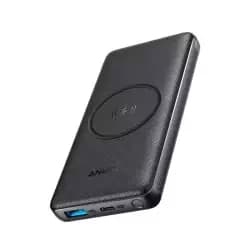 باور بانك انكر Powercore III سعة 10K، شاحن محمول لاسلكي معتمد من Qi بقدرة 10W وشحن سريع USB-C بقدرة 18W لهواتف ايفون X، 11، 11 برو، ايباد، ايربودز والمزيد (A1617H11)