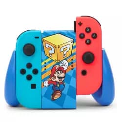 مقبض مريح Joy-Con Comfort Grip من PowerA لجهاز Nintendo Switch - تصميم Mystery Block Mario