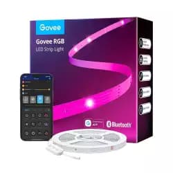 شريط إضاءة LED من Govee بطول 30 متر، تحكم بالبلوتوث RGB، تغيير ألوان ومزامنة مع الموسيقى، لغرفة النوم والمعيشة والحفلات، موديل H613E