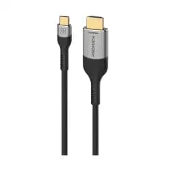 كابل بروميت Type-C إلى HDMI، كابل AV عالي الجودة (Thunderbolt-4) بسرعة نقل 48Gbps، متانة عالية ومجدول بالنايلون لأجهزة Type-C، MediaCord-8K