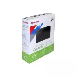 هارد ديسك خارجي محمول توشيبا Canvio Basics بمنفذ USB 3.0 - سعة 1TB لون أسود