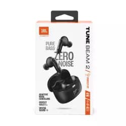 سماعة أذن JBL Tune Beam 2 لاسلكية بالكامل بخاصية عزل الضوضاء - أسود