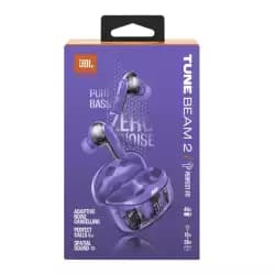 سماعة أذن JBL Tune Beam 2 Ghost لاسلكية بالكامل بخاصية عزل الضوضاء - بنفسجي