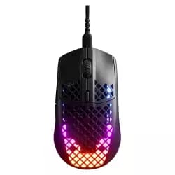 ماوس جيمنج SteelSeries Aerox 3 Onyx (2022) فائق الخفة - مستشعر بصري 8,500 CPI TrueMove Core - تصميم خفيف الوزن 59 جرام ومقاوم للماء