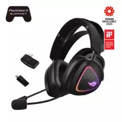 سماعة جيمنج لاسلكية اسوس ROG Delta II - أسود