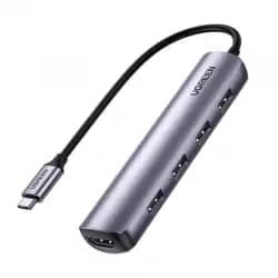 Ugreen USB-C to USB Adapter USB-C HDMI Dongle, With 4K HDMI Output, 4 USB 3.0 Ports  | 20197