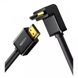UGREEN HD103 Cable Right Angle 90 Degree 2M, HDMI Cable 4K Male to Male Cable, Black | 10173
