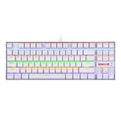 Redragon Kumara K552W-RGB-1 Wired Mechanical Gaming Keyboard - White | Switch: Blue