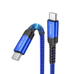 كابل JSAUX CC0020 USB C إلى C بقوة 100 وات، 2 متر - أزرق