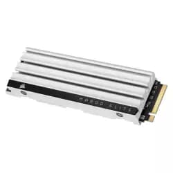 هارد كورسير MP600 Elite سعة 1TB من نوع NVMe M.2 PCIe Gen4 x4 - محسن لجهاز PS5 مع مشتت حراري - لون أبيض