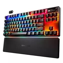 كيبورد جيمنج ميكانيكي لاسلكي SteelSeries Apex Pro TKL الجيل الثالث بمفاتيح OmniPoint 3.0 - أسود | 64871 (مستعمل)