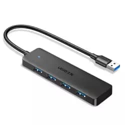 يوجرين موزع USB CM219 بـ 4 منافذ USB 3.0 بسرعة 5Gbps لون أسود | 35574