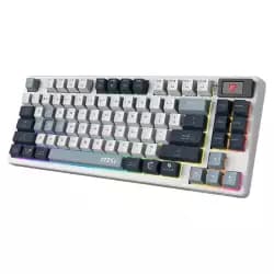كيبورد جيمنج لاسلكي ام اس اي Forge GK600 TKL - أبيض