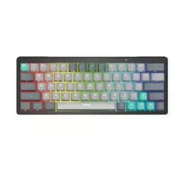 كيبورد جيمنج ميكانيكي فان تك Mk912 Atom Pro63 60% - رمادي