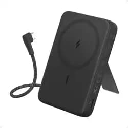 باور بانك انكر زولو 10,000 مللي امبير مغناطيسي بكابل USB-C مدمج - اسود | A1685H11