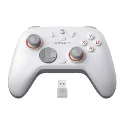 يد تحكم لاسلكية للكمبيوتر GameSir Nova 2 Lite مع عصا تحكم ومشغلات Hall Effect، تدعم 2.4G وسلكي بمعدل استجابة 1000Hz، أزرار قابلة لإعادة التعيين - متوافقة مع PC/Switch/Steam/Android (أبيض) (مستعملة)