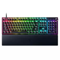 Razer Huntsman V3 Pro Esports Gaming Keyboard Analog Optical Switches - Razer Snap Tap - Rapid Trigger - Adjustable Actuation - Media Keys & Dial - Doubleshot PBT Keycaps - Wrist Rest - Black RZ03-04970100-R3M1 (Open Sealed)
