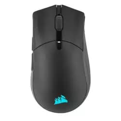 ماوس جيمنج كورسير SABRE RGB PRO CHAMPION SERIES لاسلكي، 7 أزرار قابلة للبرمجة، مستشعر MARKSMAN 26K، دقة 26,000 DPI، تقنية SLIPSTREAM، كابل 1.8 متر، أسود | CH-9313211-EU