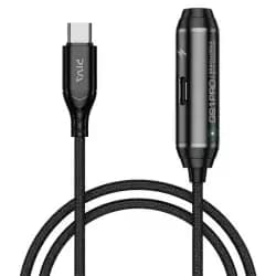 Piva GS1 Pro TypeC 2 in 1 to 3.5mm converter jack supports 60W PD fast charging with microphone, original quality Hifi sound