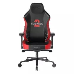 كرسي جيمنج DXRacer Craft Guild Wars 2 Edition، دعم قطني مدمج 2D، مساند ذراع 4D، هيدروليك فئة 4، دعم إمالة الظهر 90 درجة ~ 135 درجة، مقاس كبير جداً، أسود / أحمر | GC/XLCF23LTA/GUILDWA