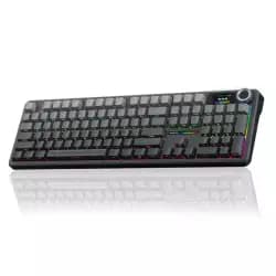 AULA WIND F108 PRO - (ZEPHYR Switch) V3 Pro Wireless Mechanical Keyboard with Screen & Knob,Full Size Keyboard with 8000mAh Battery,Pre-lubed Switches,Side Printed PBT Keycaps,RGB Backlit Hot Swappable Custom Gaming Keyboards