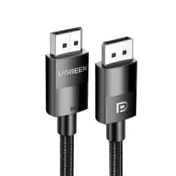 كابل UGREEN DisplayPort معتمد من VESA بدقة 8K - يدعم 8K@60Hz و 4K@240Hz - بطول 1 متر - موديل 80390